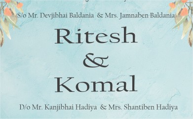 blog of Ritesh-Komal